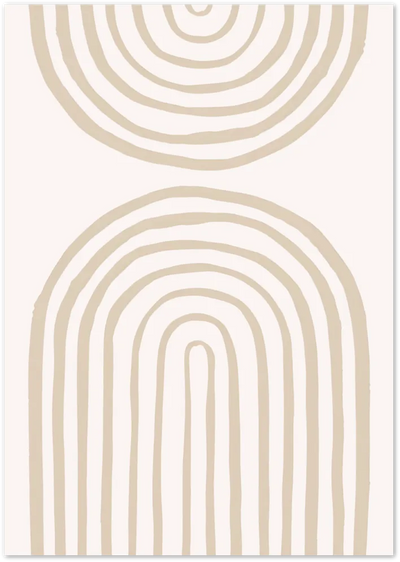 Posterux© | Arched Harmony Poster – Hand-Drawn Geometry poster – premium wall art