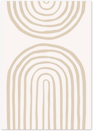 Posterux© | Arched Harmony Poster – Hand-Drawn Geometry poster – premium wall art