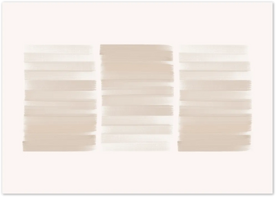 Posterux© | Soft Stripes Poster – Neutral Brushstroke Abstract poster – premium wall art