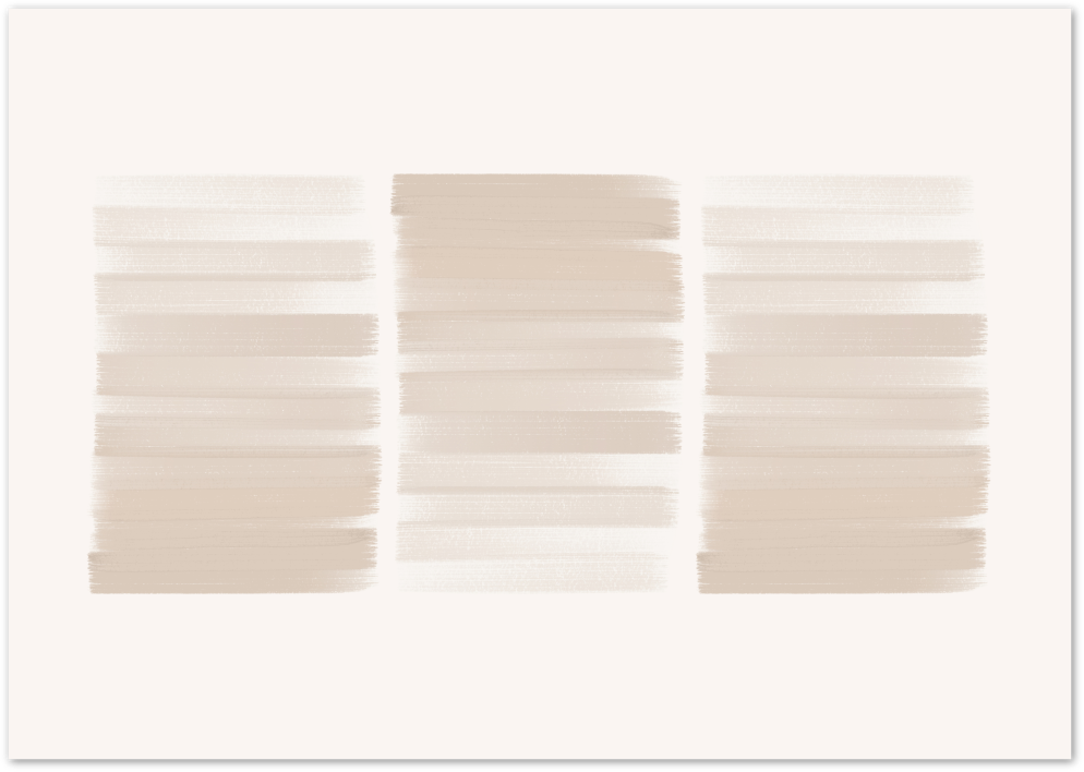 Posterux© | Soft Stripes Poster – Neutral Brushstroke Abstract poster – premium wall art