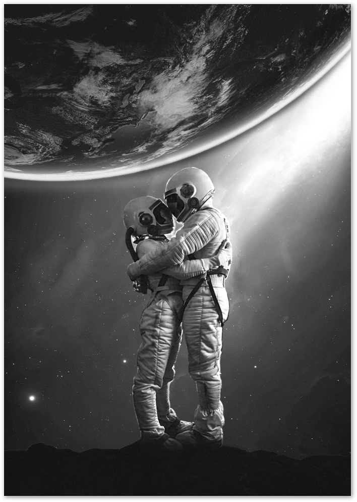 Posterux© | Cosmic Love – Surreal Space Photography Poster poster – premium wall art