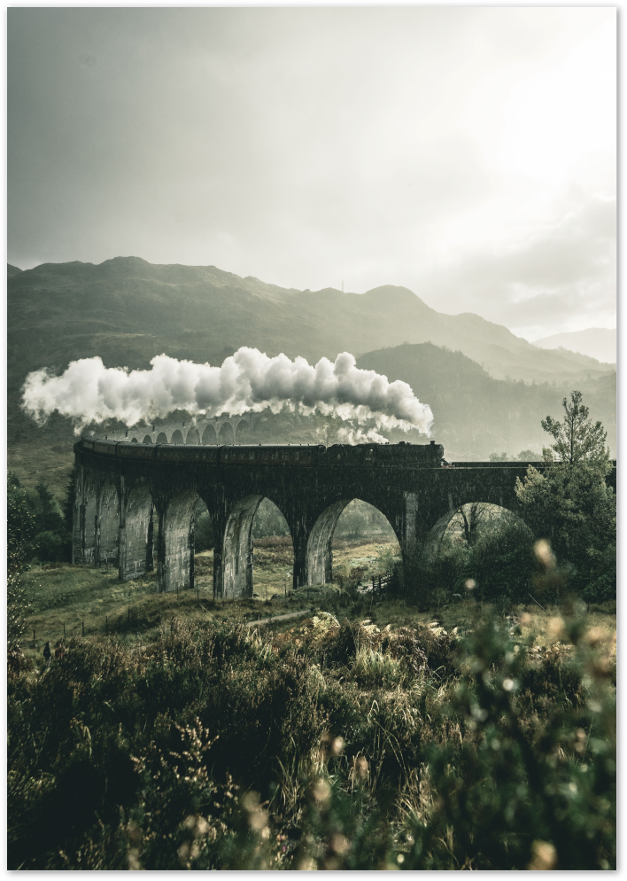 Posterux© | Steam Train Adventure – Vintage Travel Photography Poster poster – premium wall art