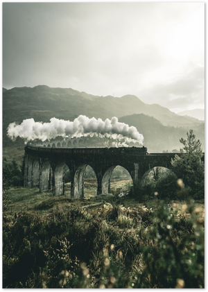 Posterux© | Steam Train Adventure – Vintage Travel Photography Poster poster – premium wall art