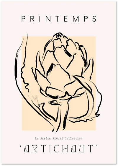 Posterux© | Artichaut Poster – Le Jardin Fleuri Collection poster – premium wall art