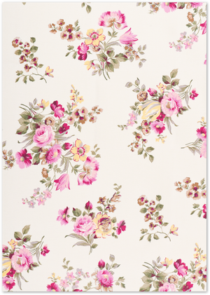 Posterux© | Vintage Floral Cream Poster – Romantic Flower Pattern poster – premium wall art