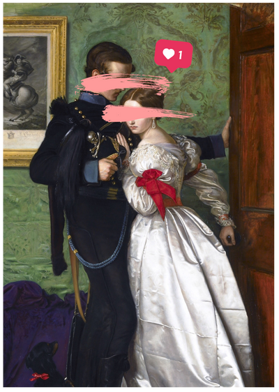 Posterux© | Vintage Love Story Poster – Romantic Art With Humor poster