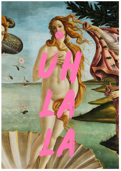 Posterux© | Uh La La Venus Poster – Classical Pop Art poster
