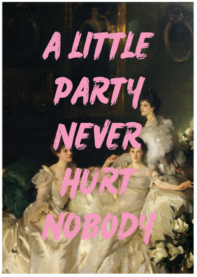 Posterux© | A Little Party Poster – Vintage Quote Art poster