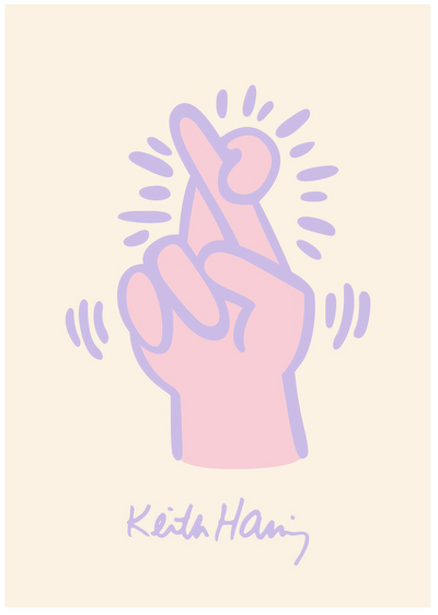 Posterux© | Finger Heart Poster – Minimal Love Illustration poster