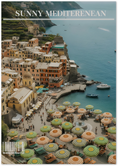 Sunny Mediterranean Poster – Coastal Italy View | Posterux