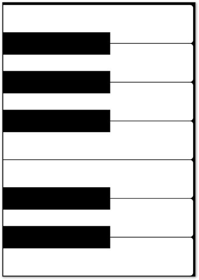 Piano Keys Poster – Minimalist Black and White Music Print | Posterux