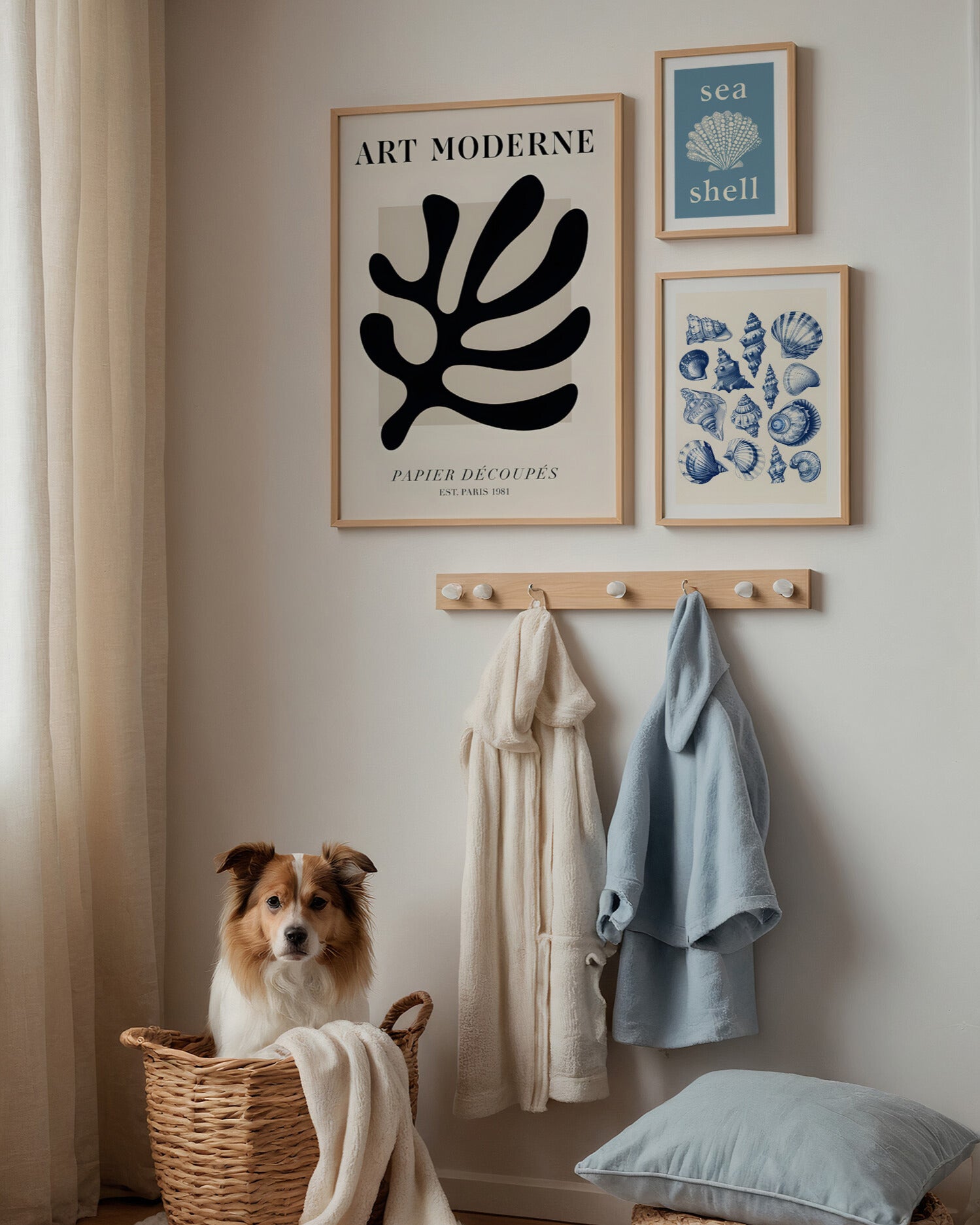 Posterux© | Coastal Harmony Gallery Wall – Set of 3 Posters poster – premium wall art