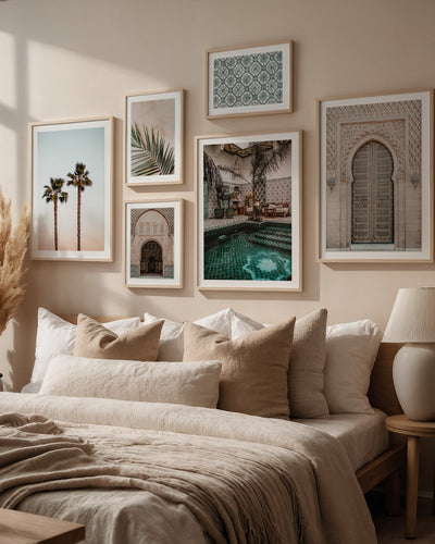 Posterux© | Boho Moroccan Escape Gallery Wall – Set of 6 Posters poster – premium wall art