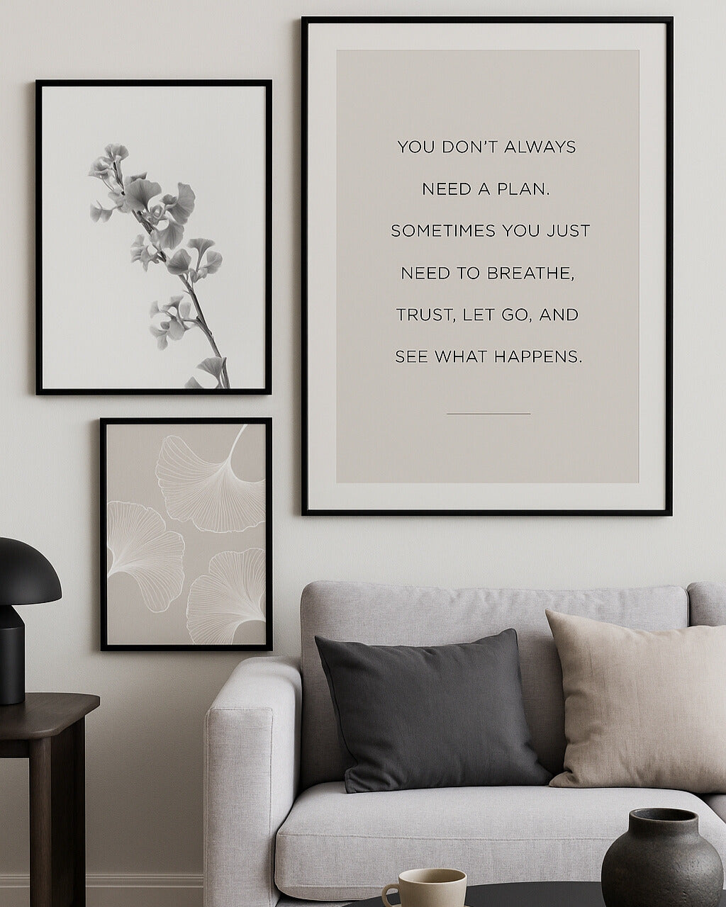 Posterux© | Calm Mind Gallery Wall – Set of 3 Posters poster – premium wall art