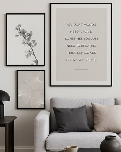 Posterux© | Calm Mind Gallery Wall – Set of 3 Posters poster – premium wall art
